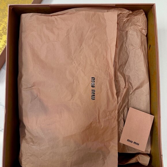 Miu Miu PRADA Bisonte Motorcycle Boots BLACK 7.5 - Picture 9 of 9